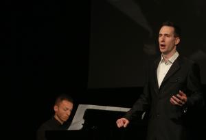 KONCERT OB PODELITVI NAGRAD IN PRIZNANJ FRANA GERBIČA NA SLIKI MIHA BANTAN BARITON IN PRIMOŽ MAVRIČ KLAVIR FOTO LJUBO VUKELIČ DC8B9141